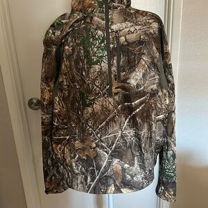 Realtree half zipper camo men’s